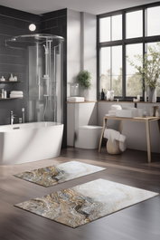 Mijölnir Juego de alfombrillas de baño CT-5035 Multicolor